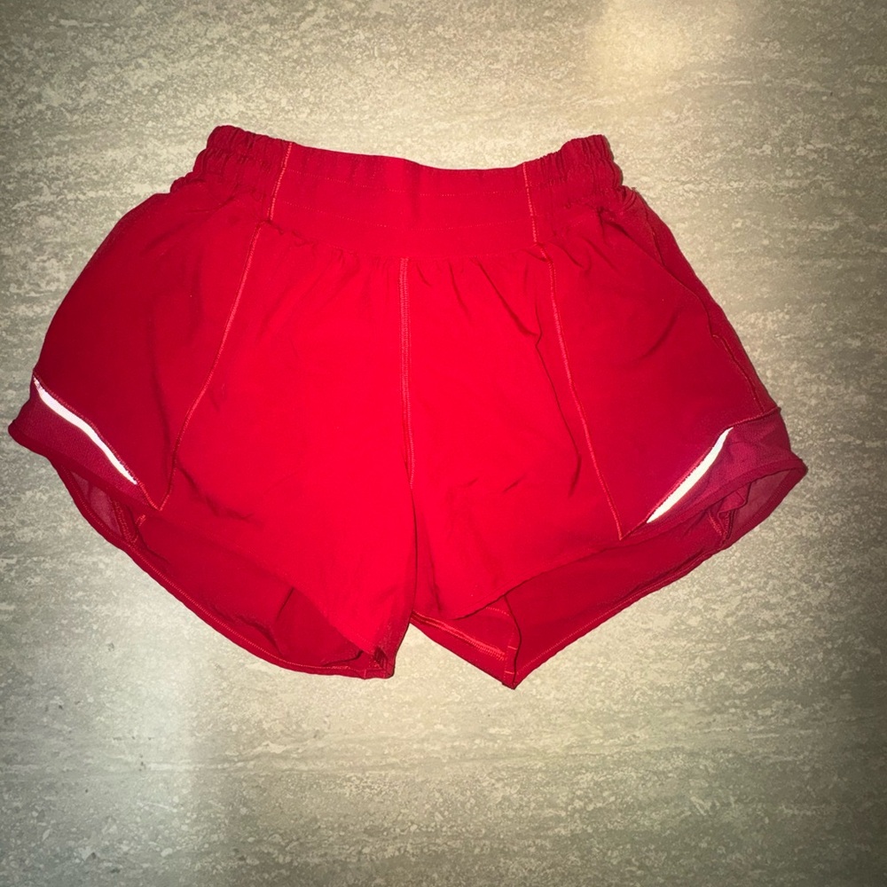 lululemon athletica Red Athletic Shorts